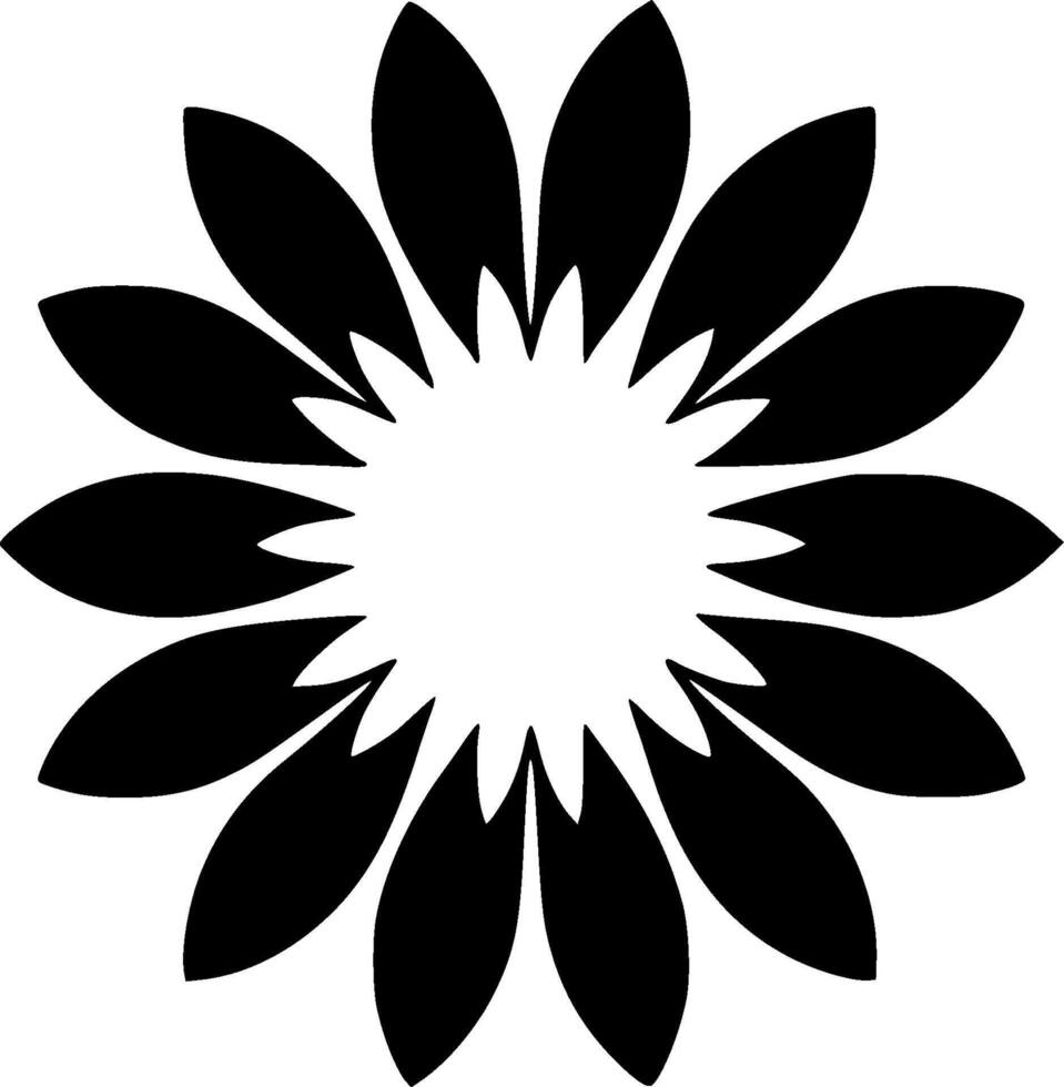 Sunflower - Minimalist and Flat Logo - illustration vector