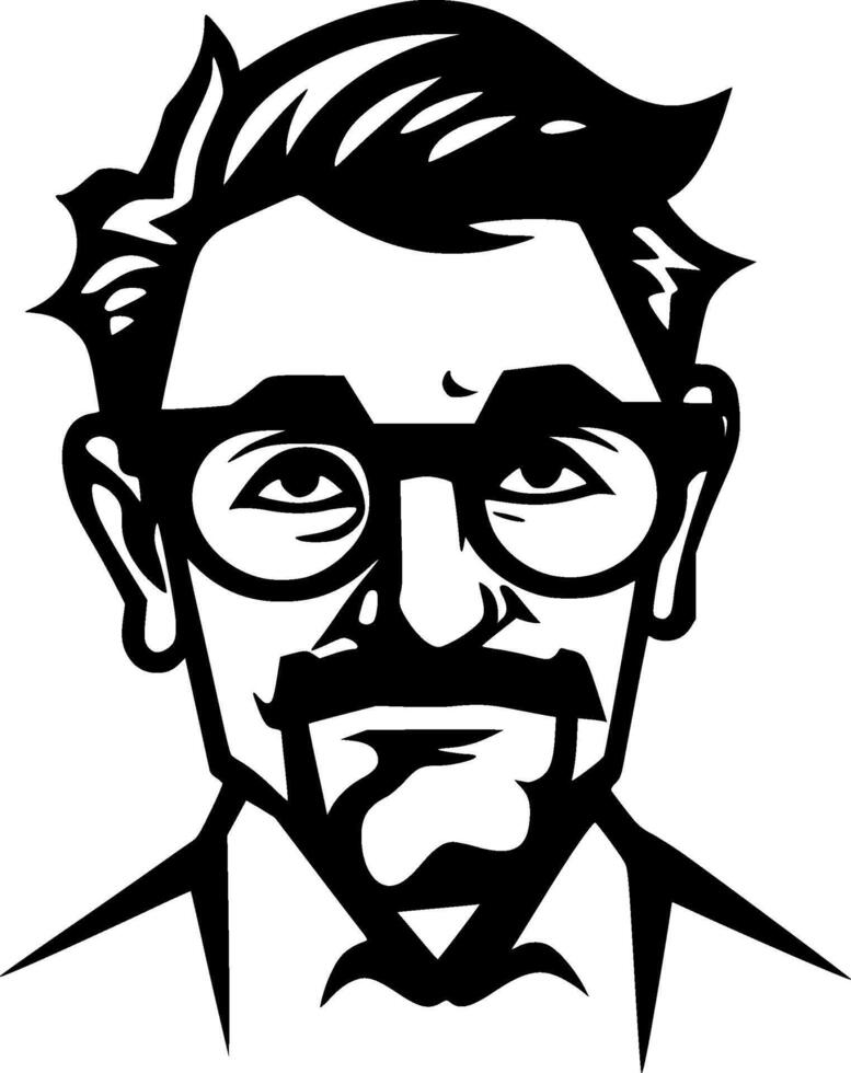Teacher, Minimalist and Simple Silhouette - illustration vector