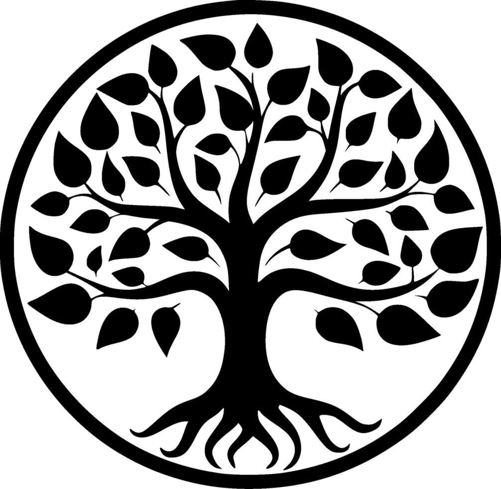 Tree of Life, Minimalist and Simple Silhouette - illustration 47846468 ...