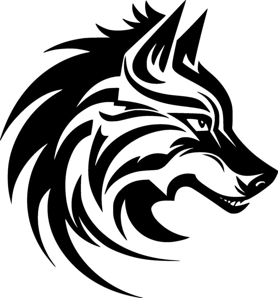 Wolf - Minimalist and Flat Logo - illustration vector