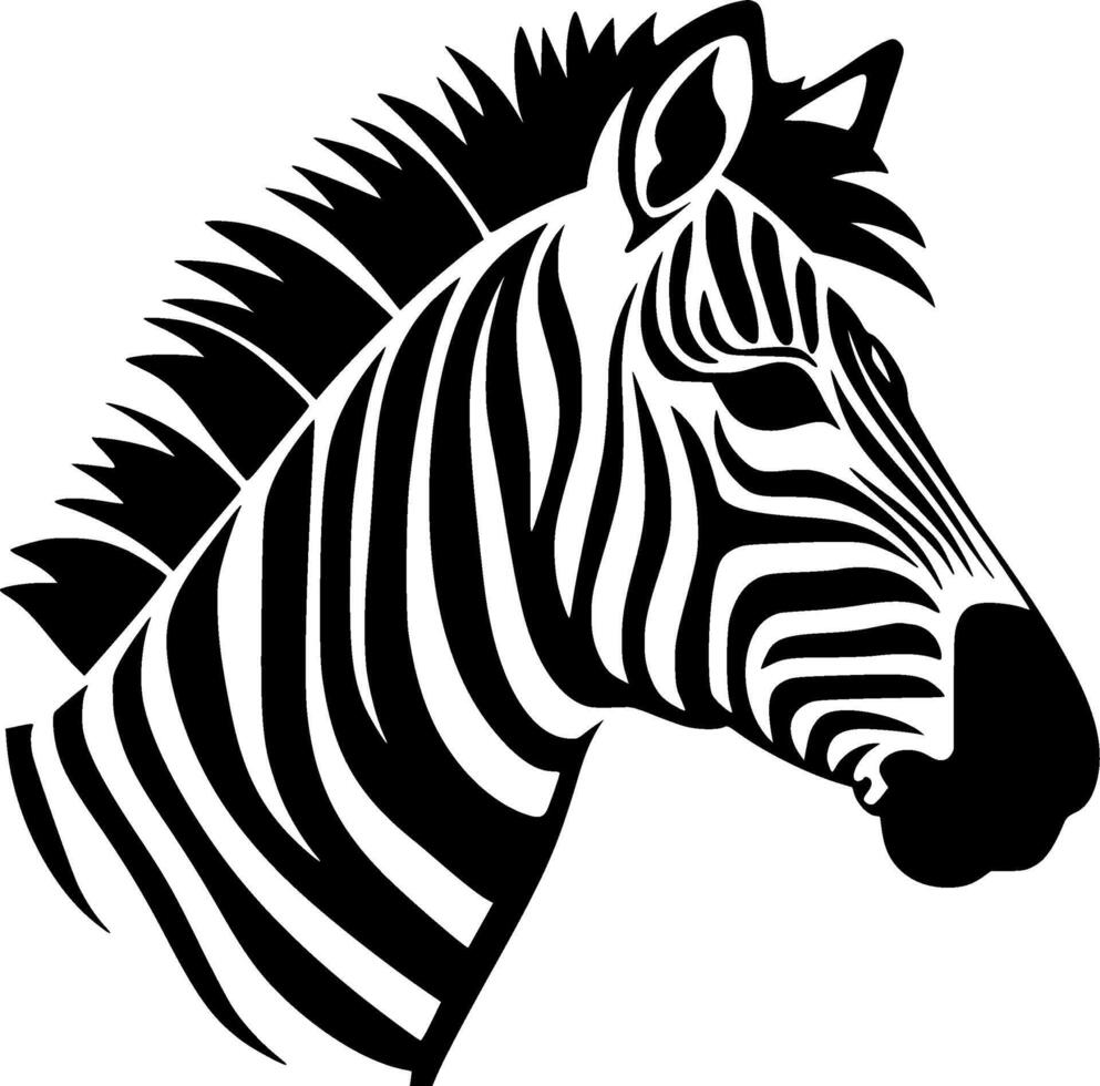 Zebra - High Quality Logo - illustration ideal for T-shirt graphic vector