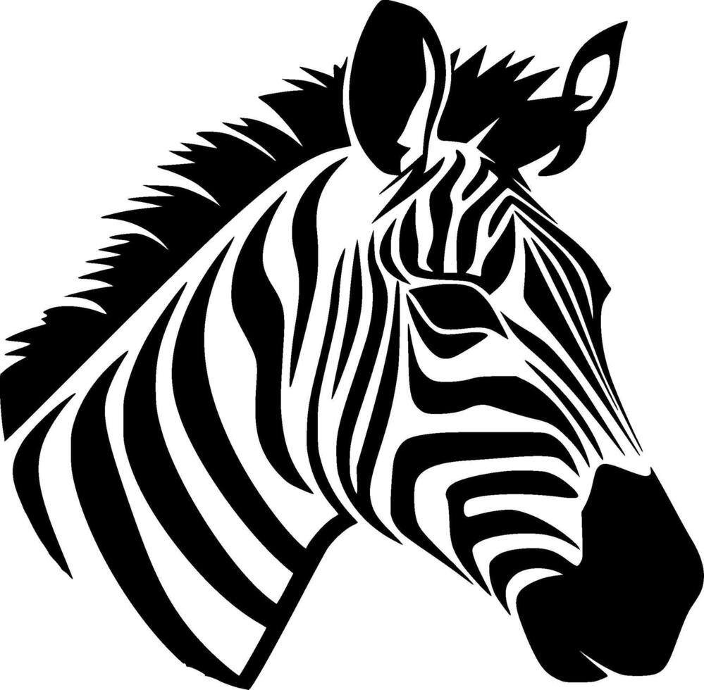Zebra - High Quality Logo - illustration ideal for T-shirt graphic vector