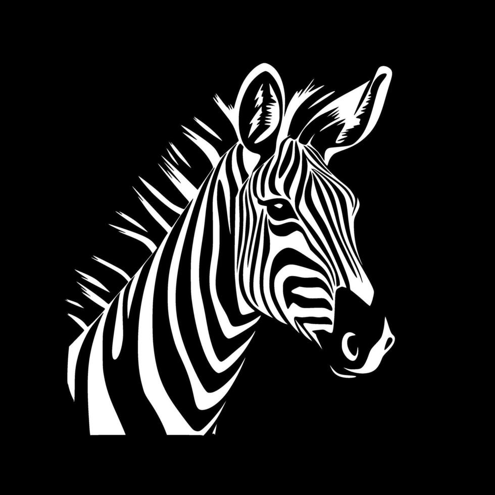 Zebra Baby, Minimalist and Simple Silhouette - illustration vector