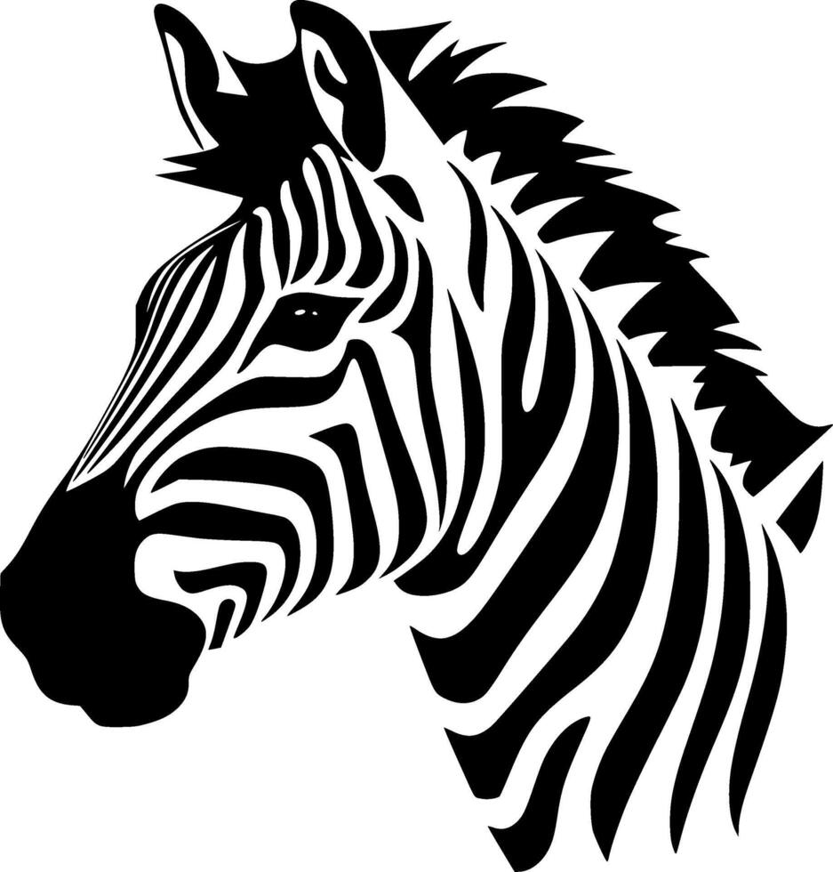 Zebra - High Quality Logo - illustration ideal for T-shirt graphic vector