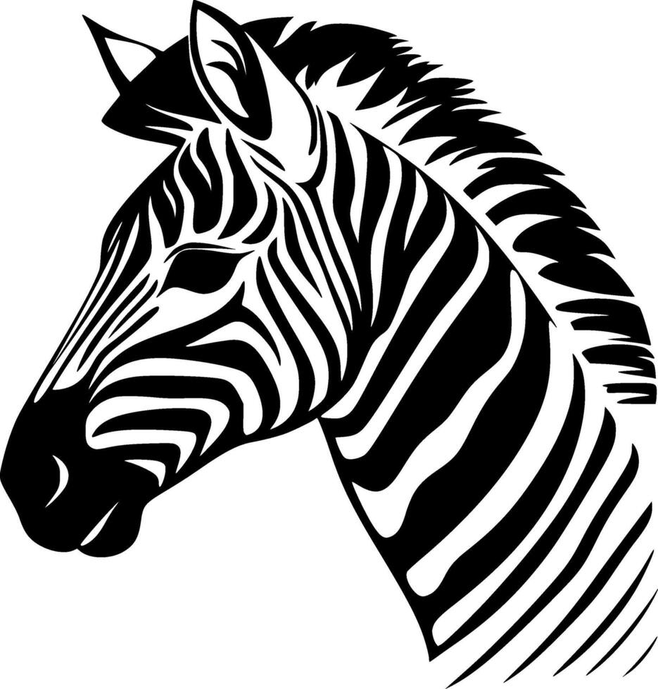 Zebra - High Quality Logo - illustration ideal for T-shirt graphic vector