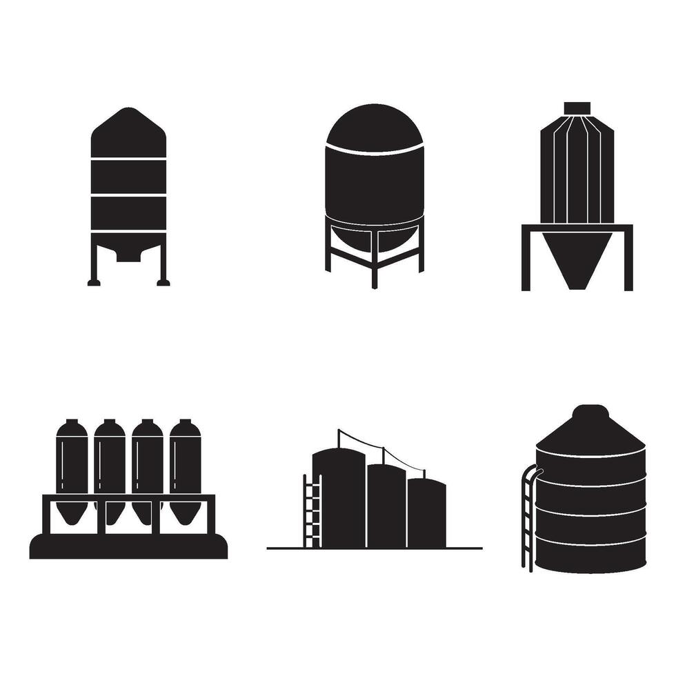 silo simple icon vector