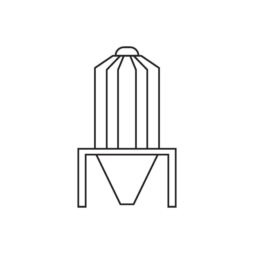 silo simple icon vector