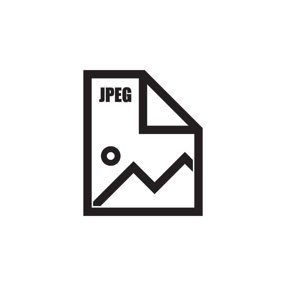 JPEG file icon vector