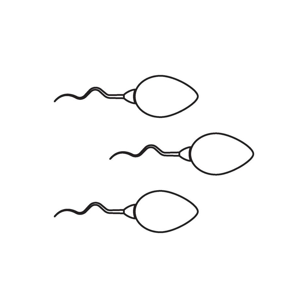 sperm icon illustration vector