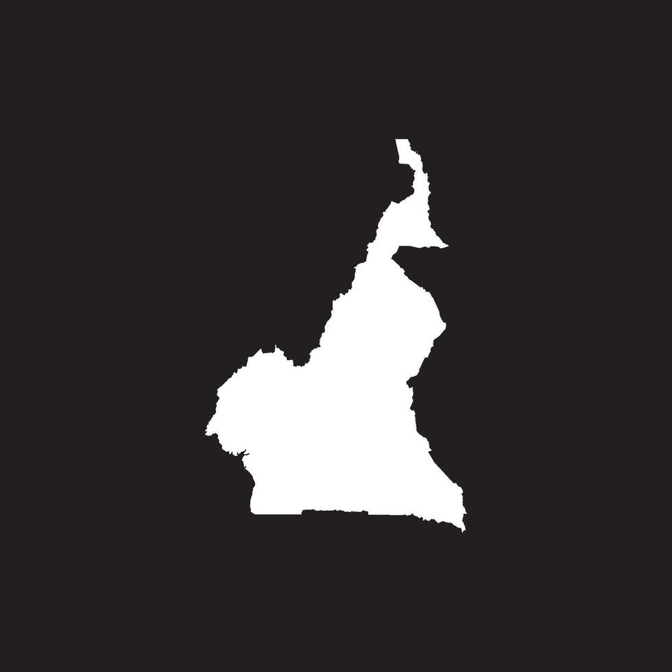 Cameroon map icon vector