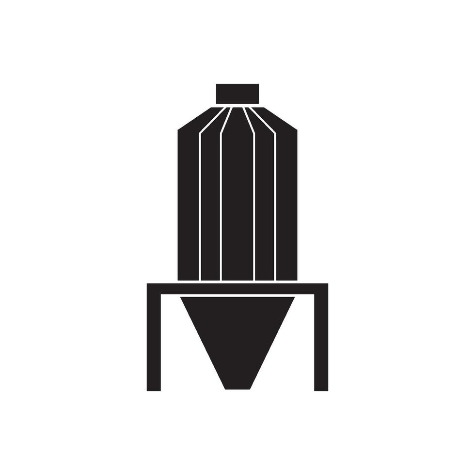 silo simple icon vector