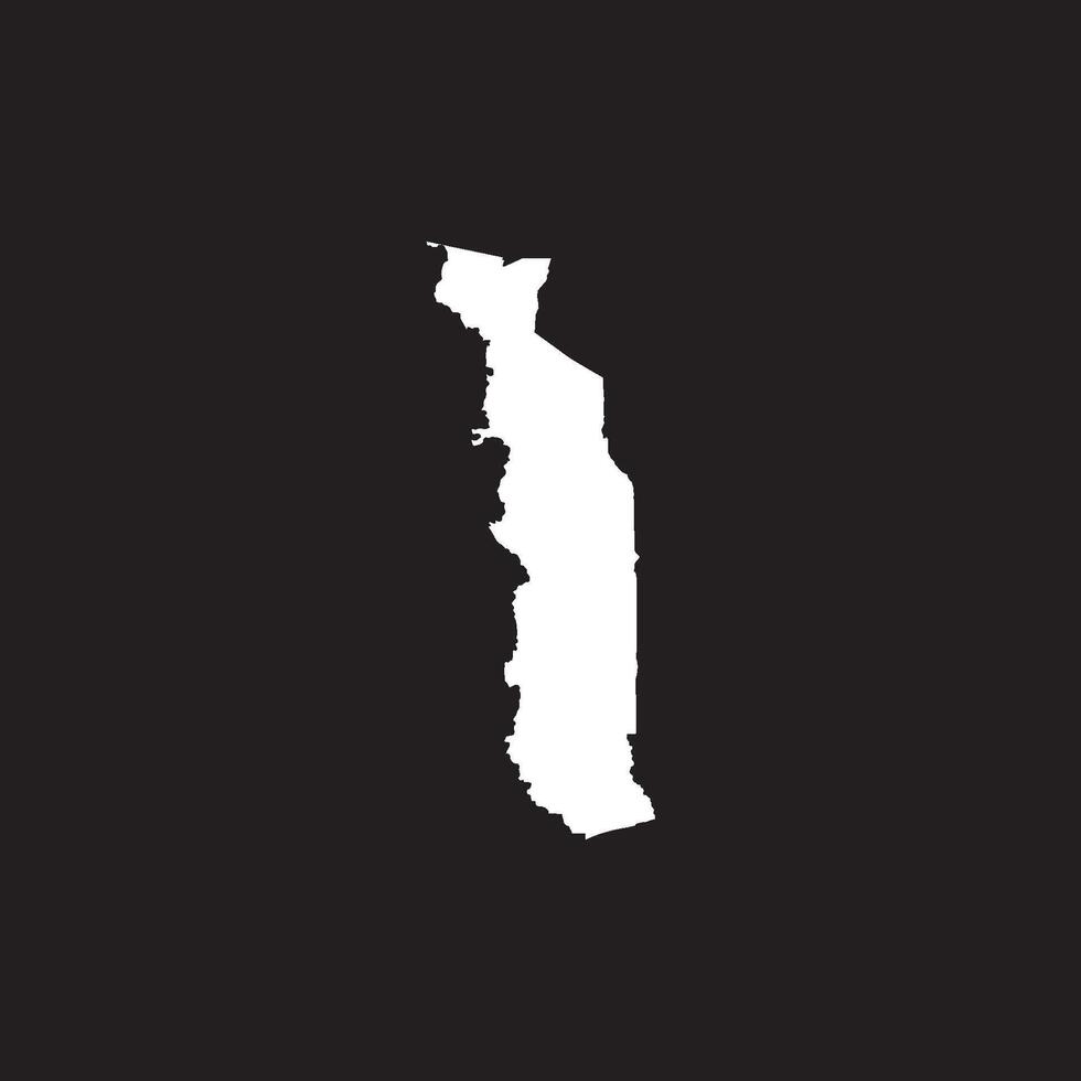 Togo map icon vector