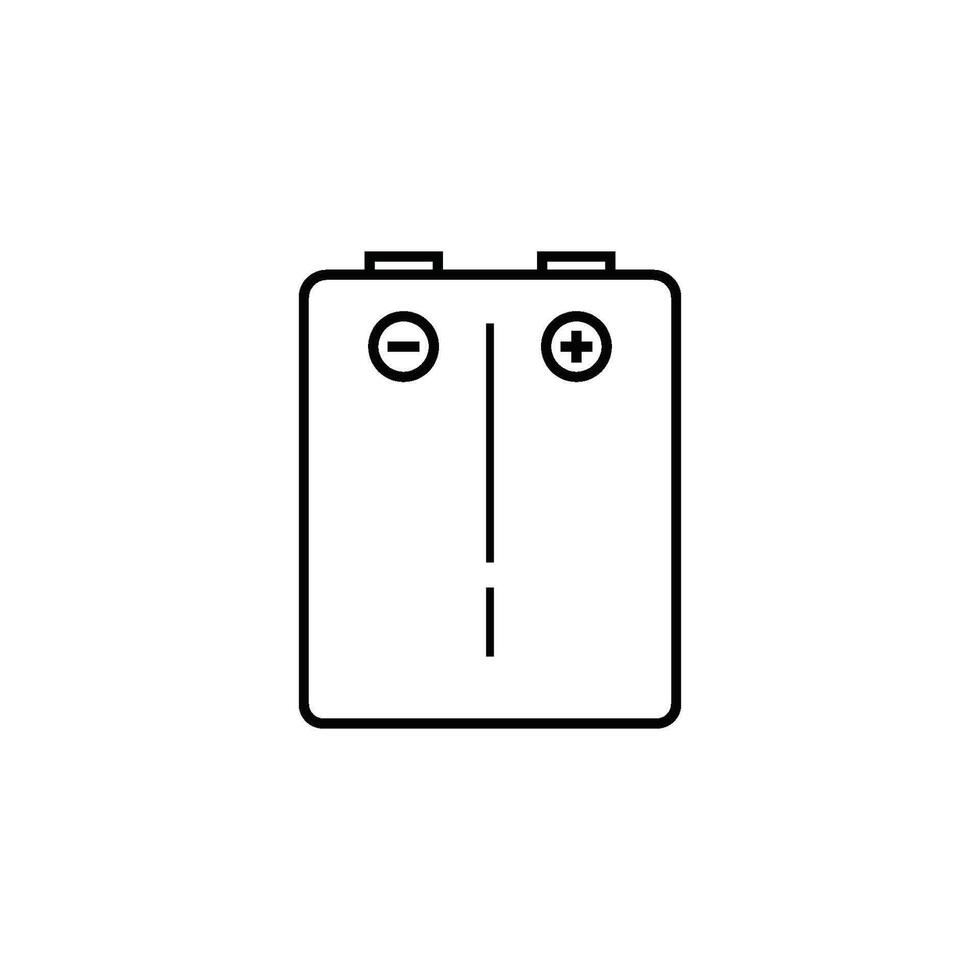 Battery element icon vector