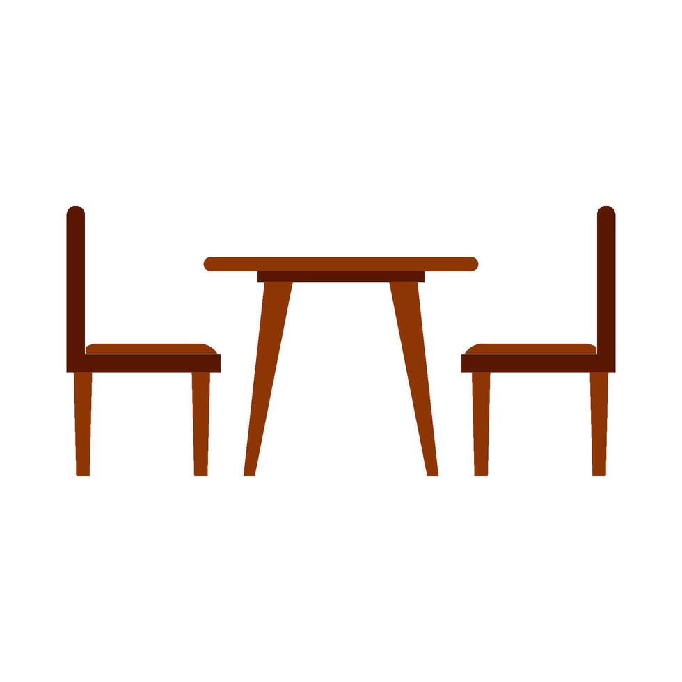 Dining table icon vector