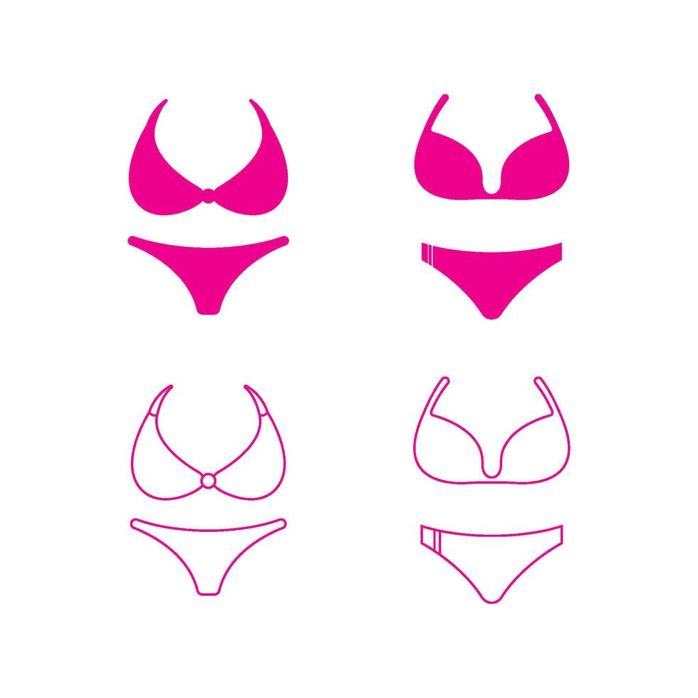 Swimsuit icon or logo vector