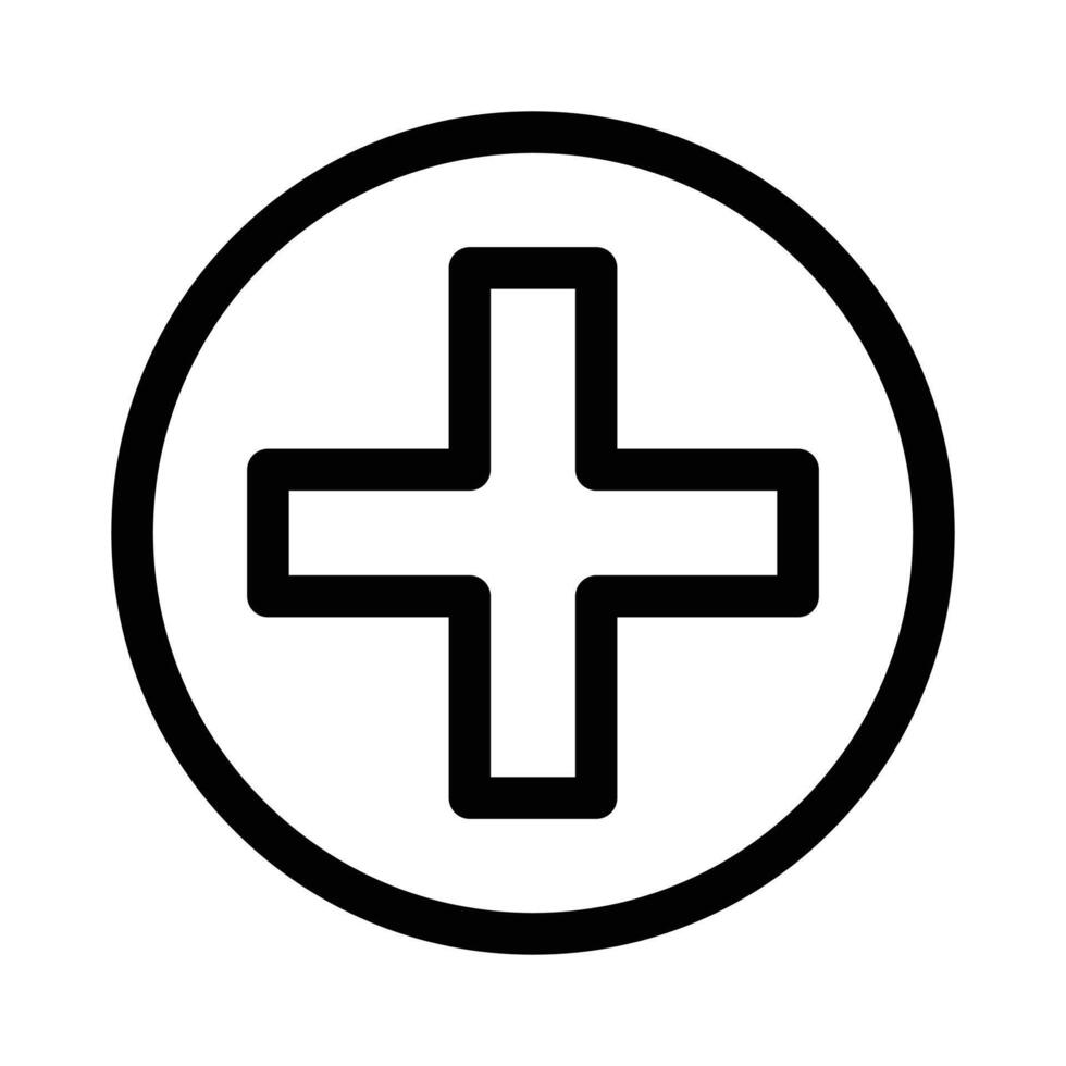 Add Icon black and white sign vector