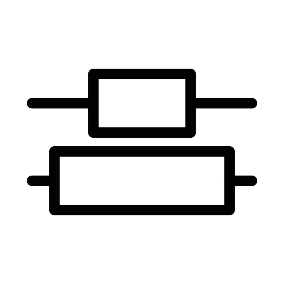 Alignment icon black and white sign vector