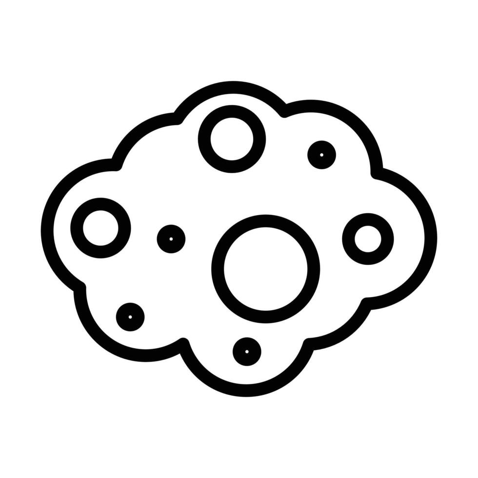 Bubbles and foam icon black and white sign vector