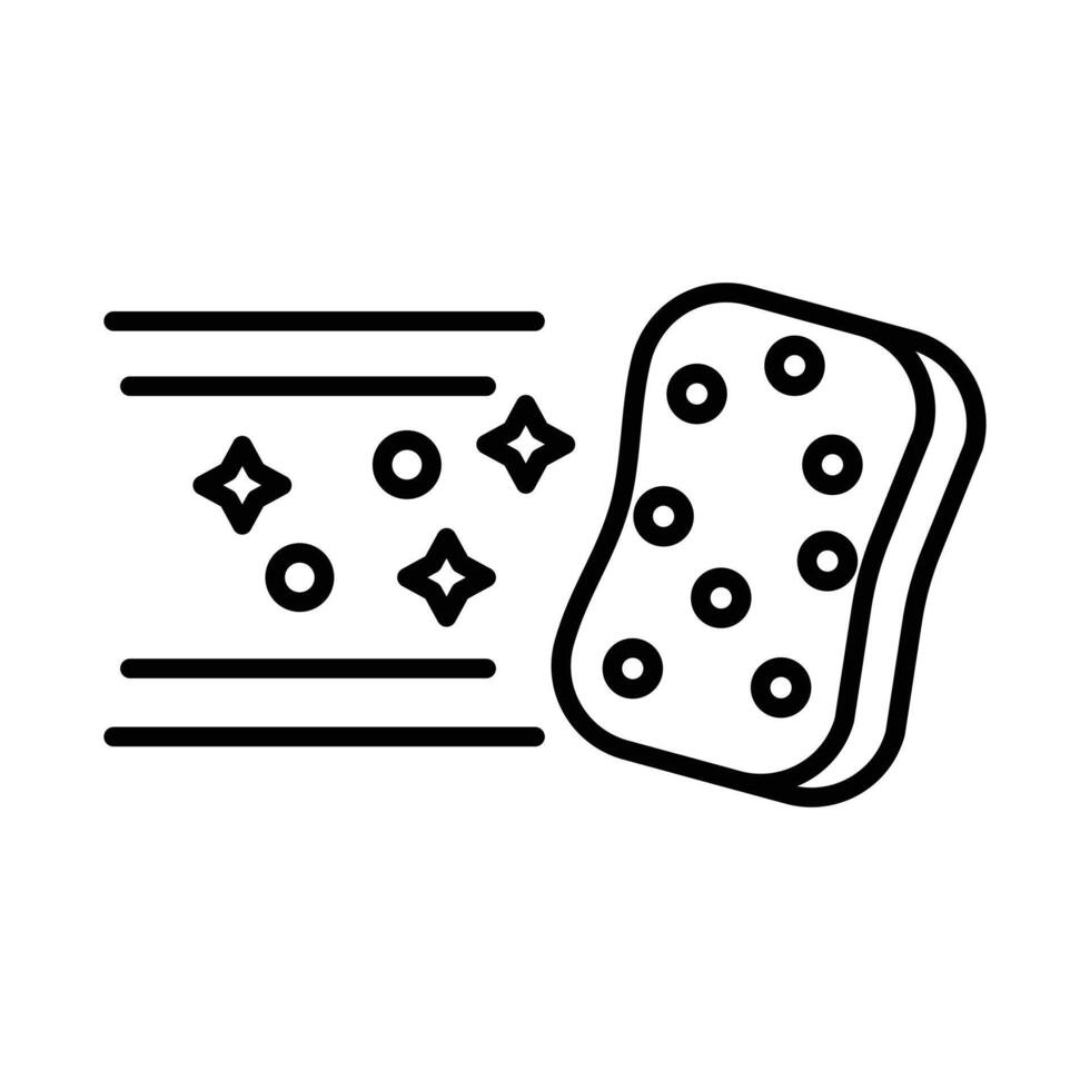 Cleaning sponge icon vector