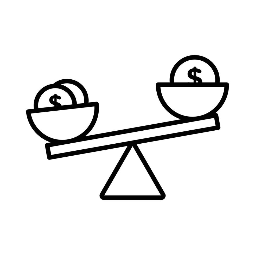 Compare price icon vector