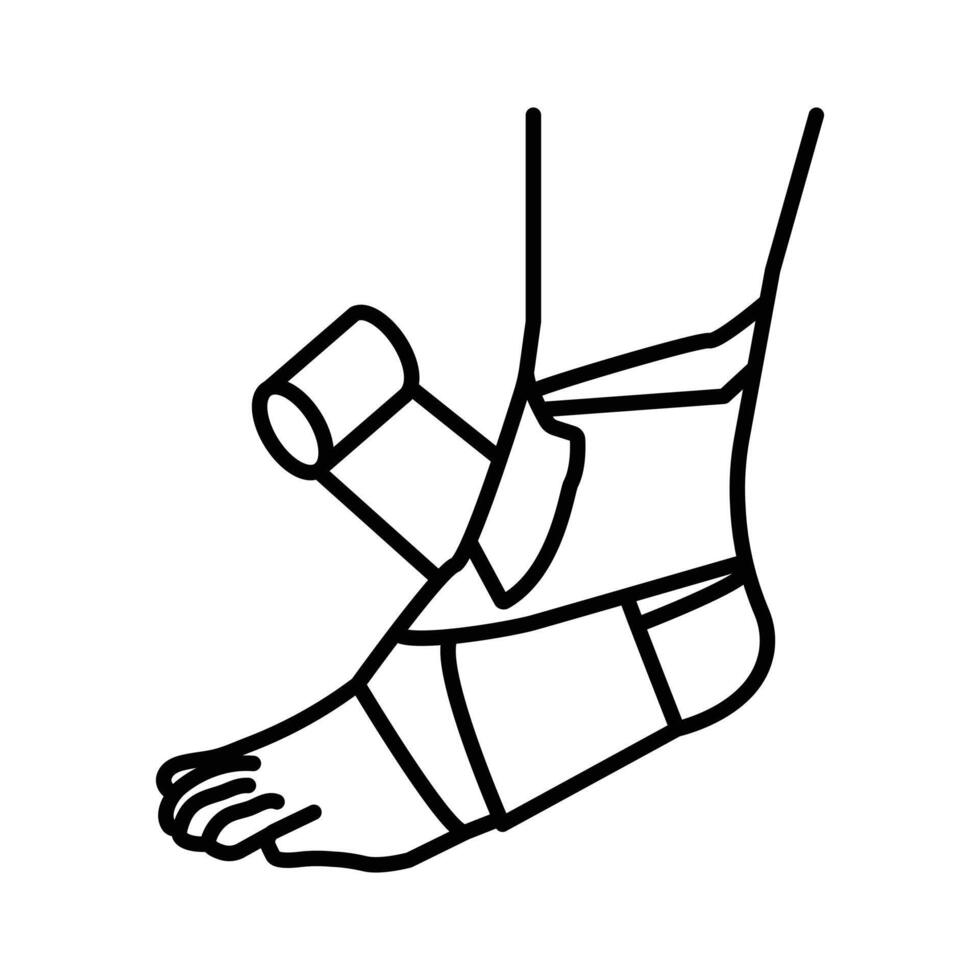 Elastic bandage icon vector