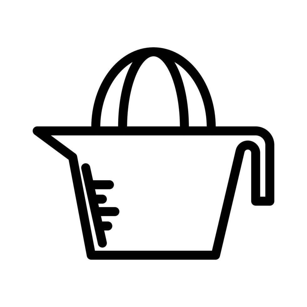 Lemon squeezer icon black and white sign vector