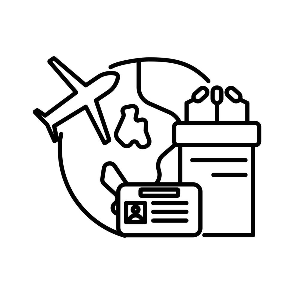 MICE tourism icon vector