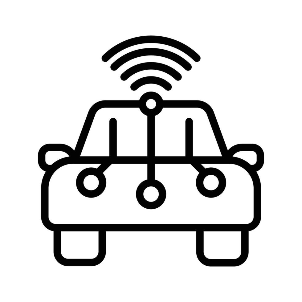 Smart car icon vector