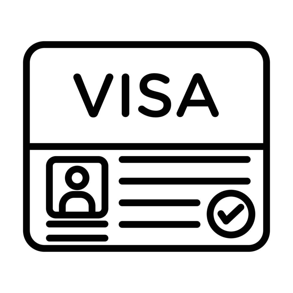 Start up visa icon vector