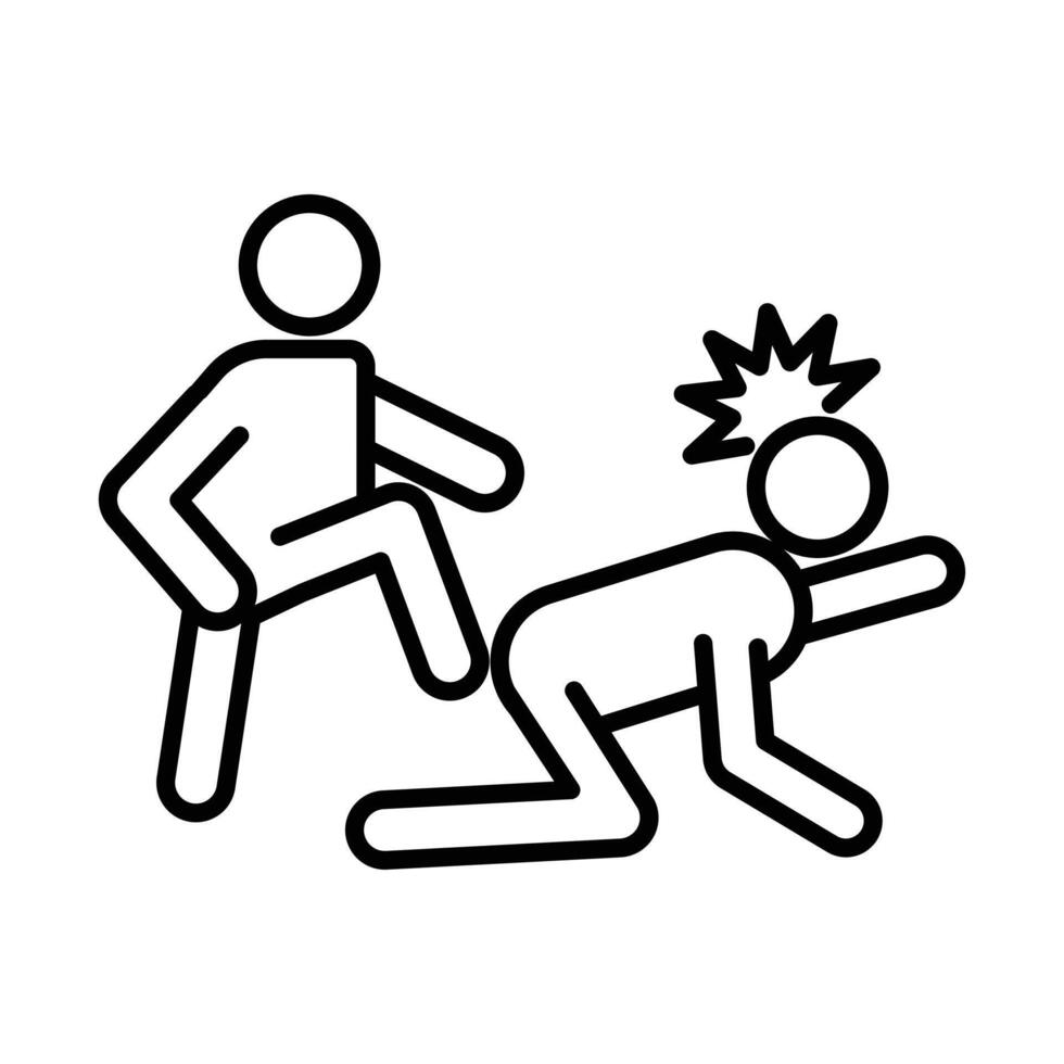 abandonment icon outline vector