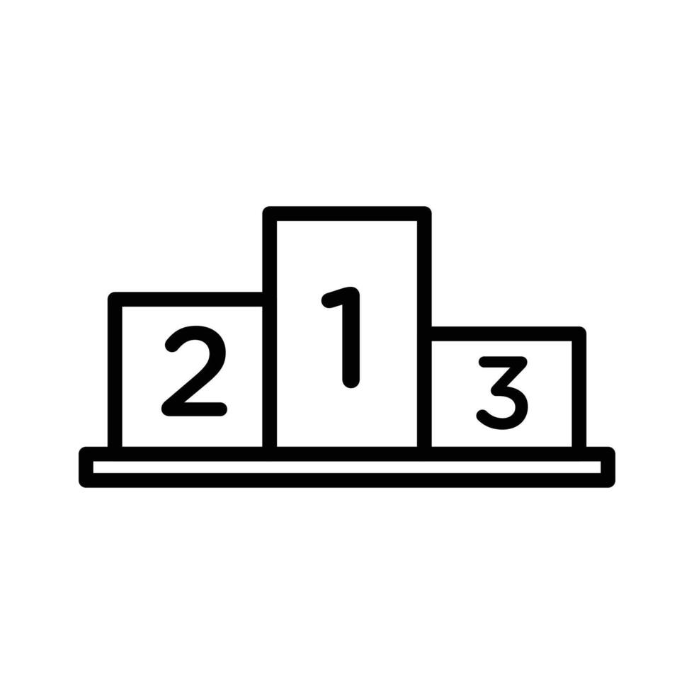 champion podium icon vector