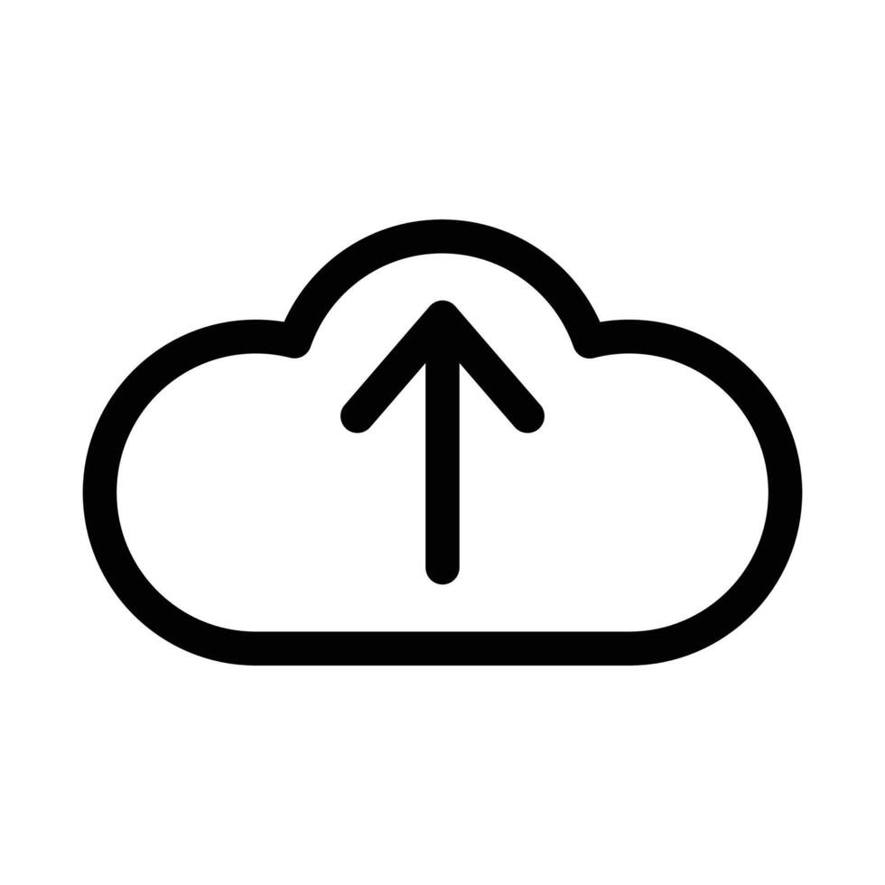 cloud upload icon vector