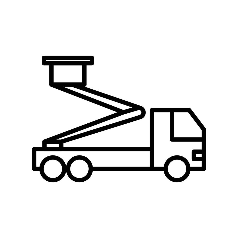 rescue truck basket icon vector