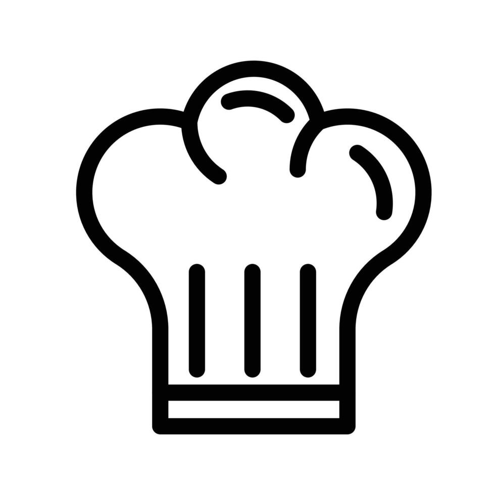 toque icon black and white sign vector