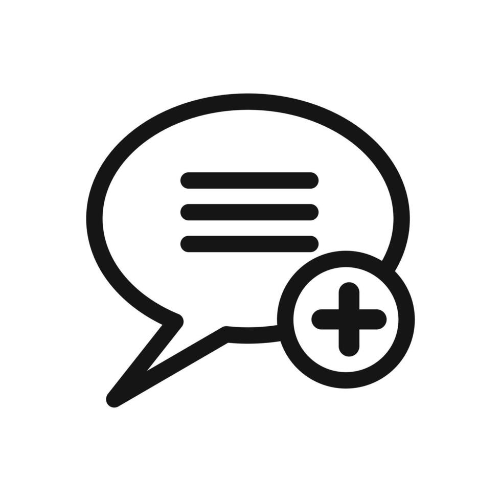 Add chat icon vector