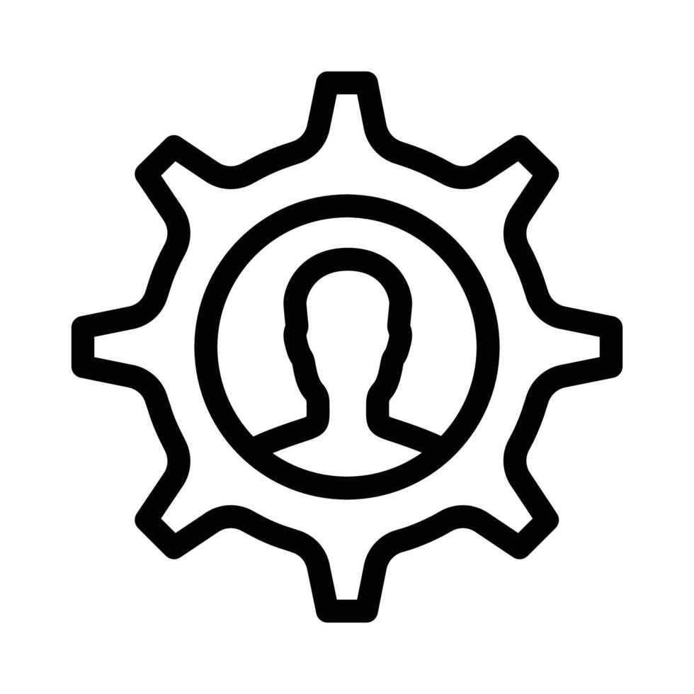 Administrator icon design in filled and outlined style vector