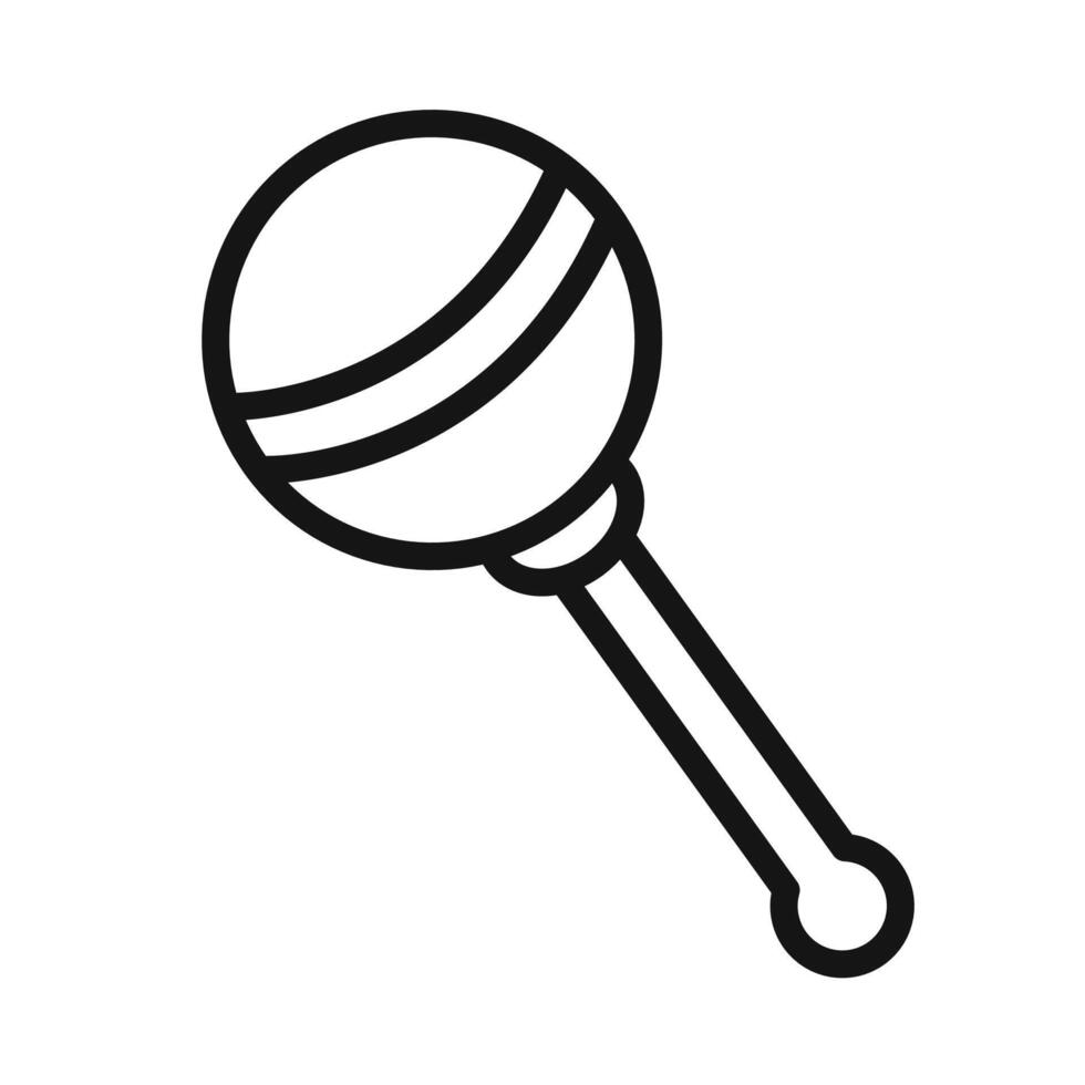 Baby rattle icon vector