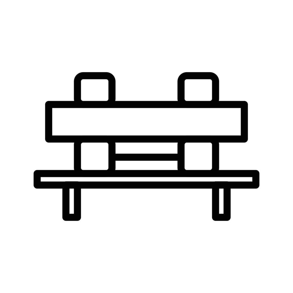 Bench icon design in filled and outlined style vector