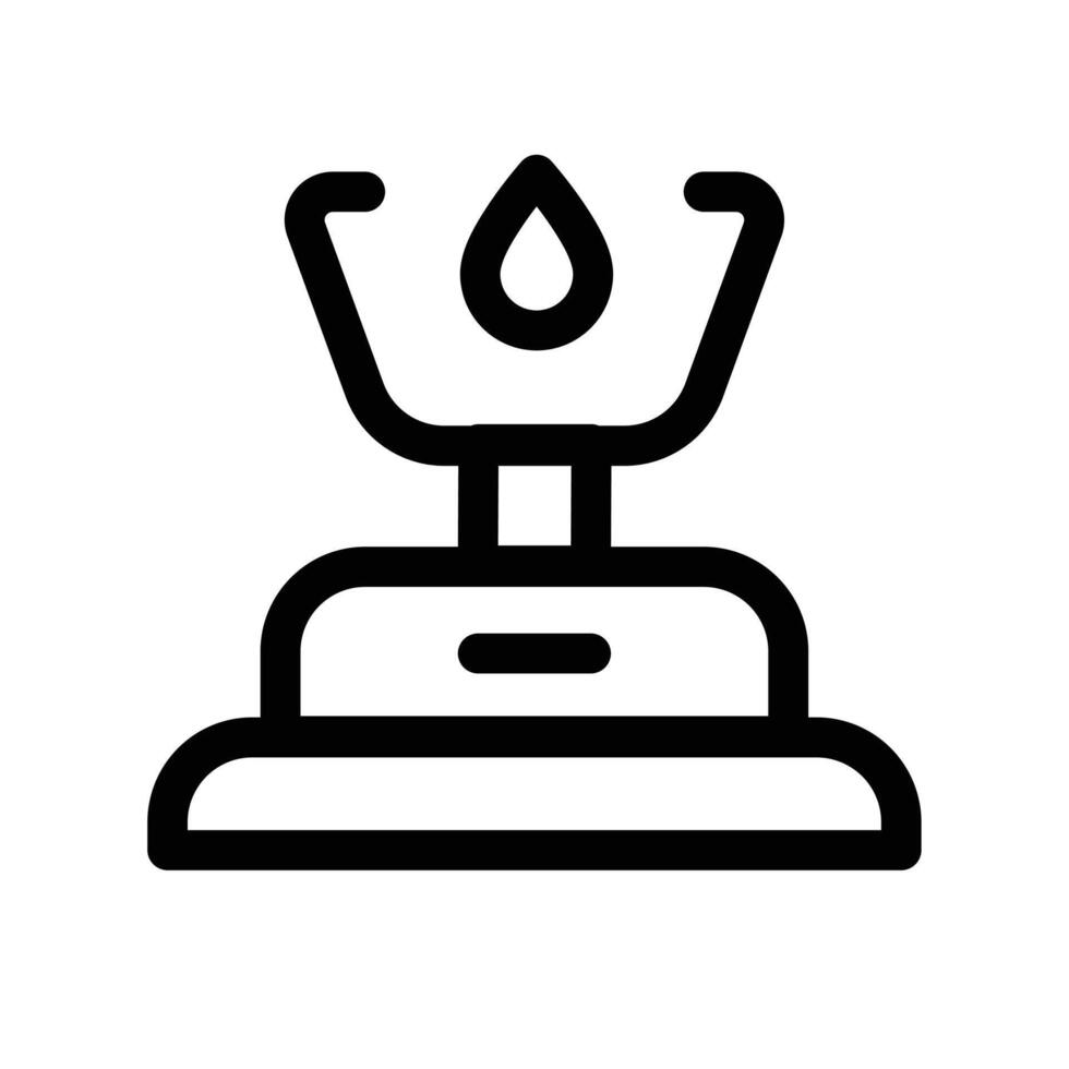 Burner Gas Stove icon design in filled and outlined style vector