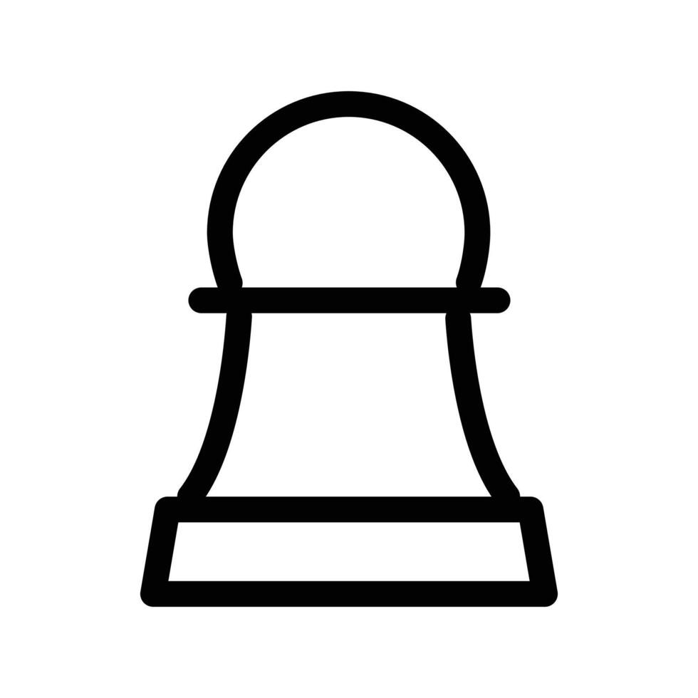 Chess icon design in filled and outlined style vector