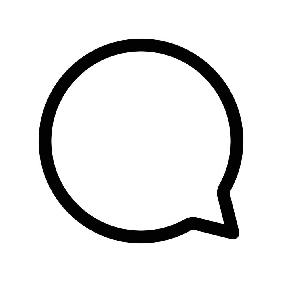 Comment icon outline vector