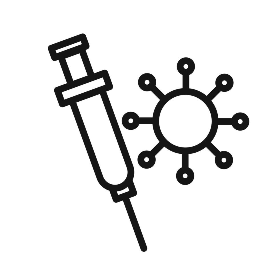 Covid 19 vaccine icon vector