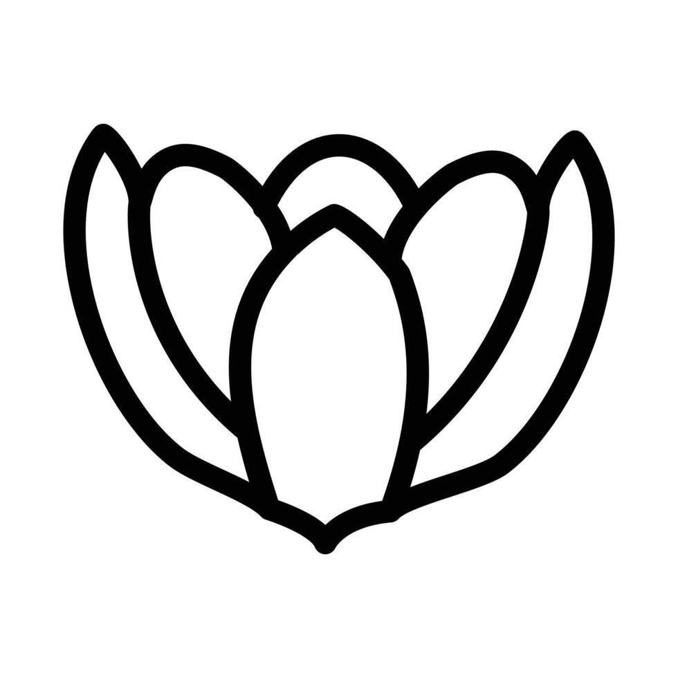 Crocus Icon design in filled and outlined style vector