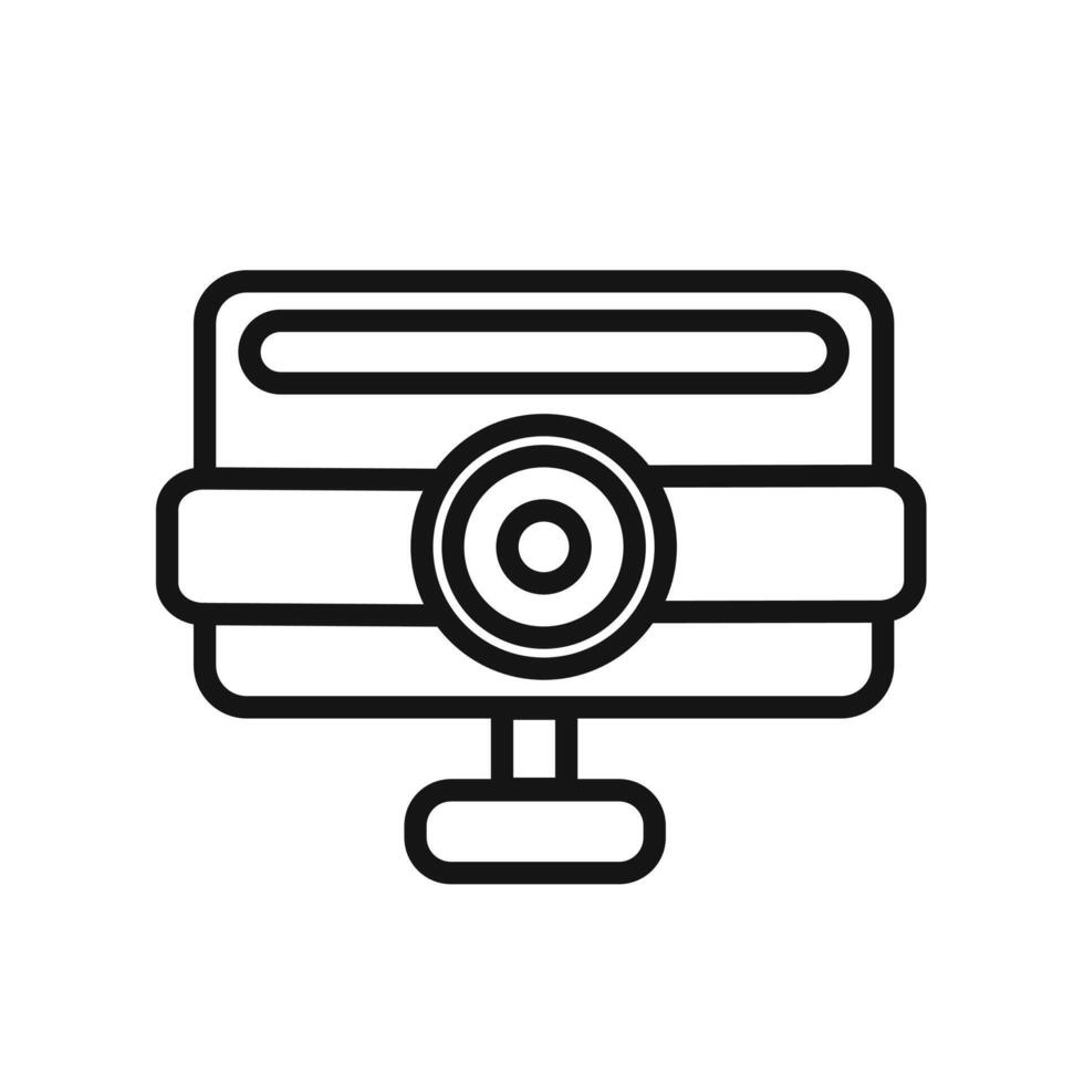 Digital Webcam icon vector