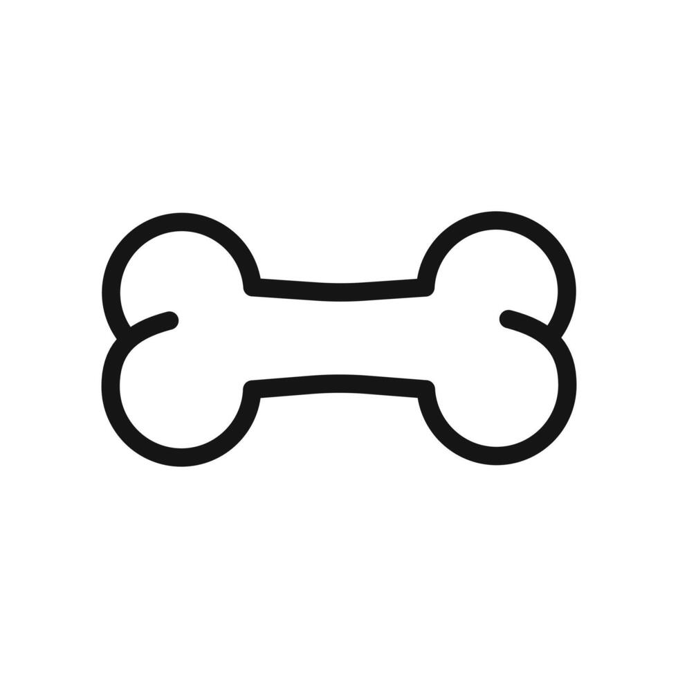 Dog bone icon vector