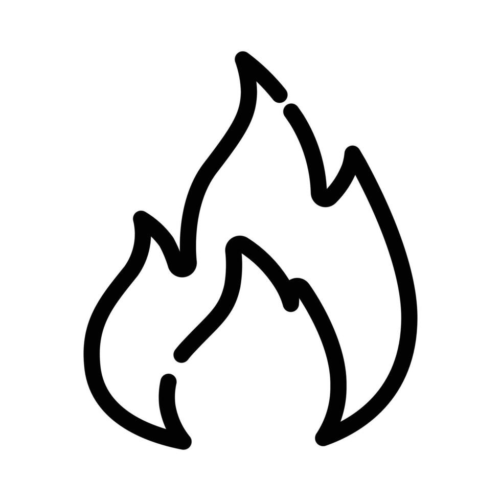 Fire Icon design in filled and outlined style vector
