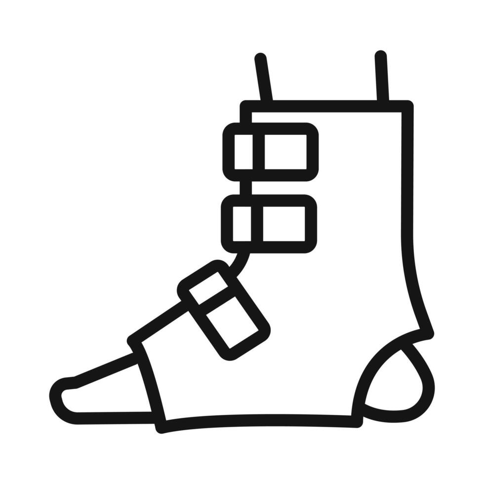 Foot splint icon vector