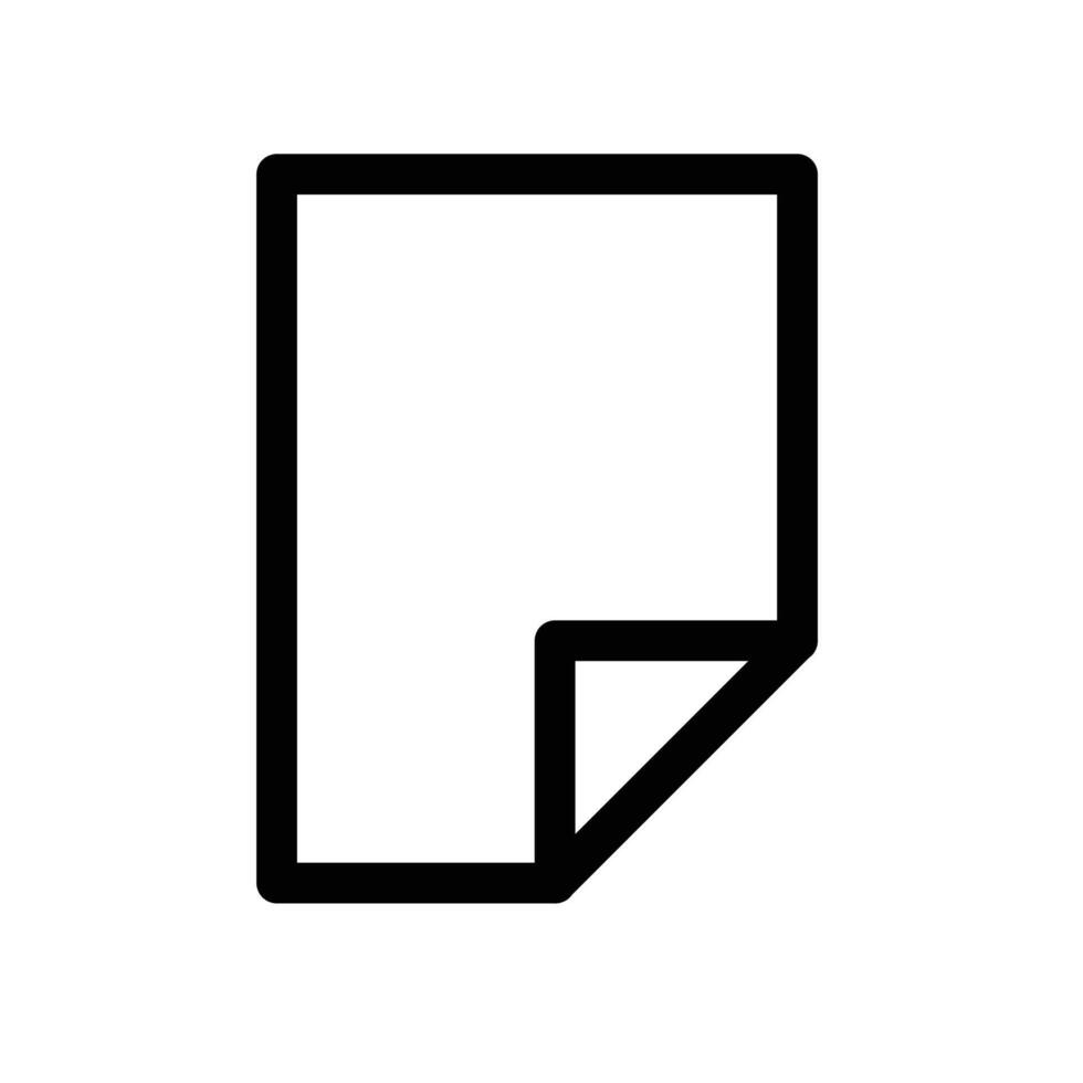 Folded Paper Icon design in filled and outlined style vector