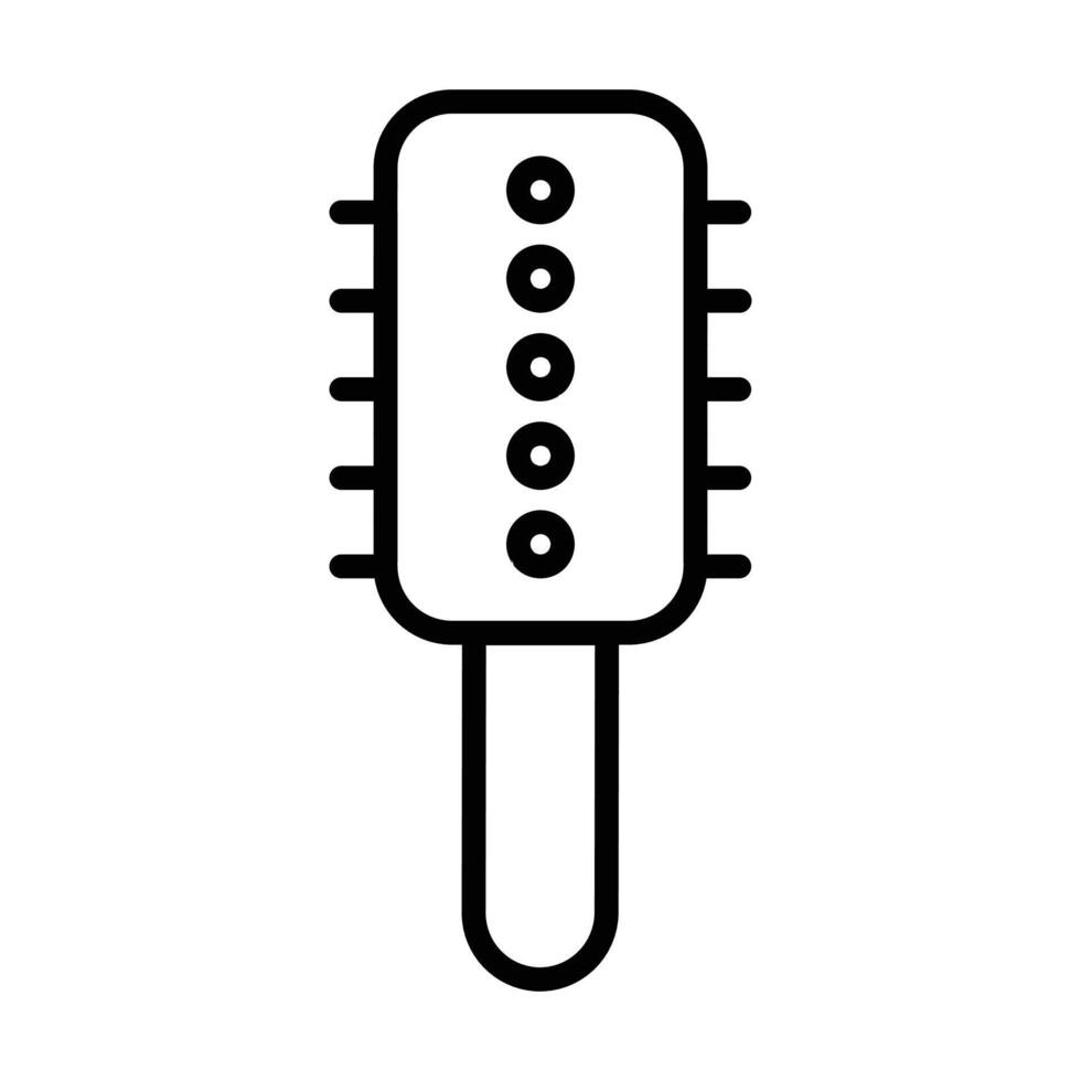 Hair comb icon design in filled and outlined style vector