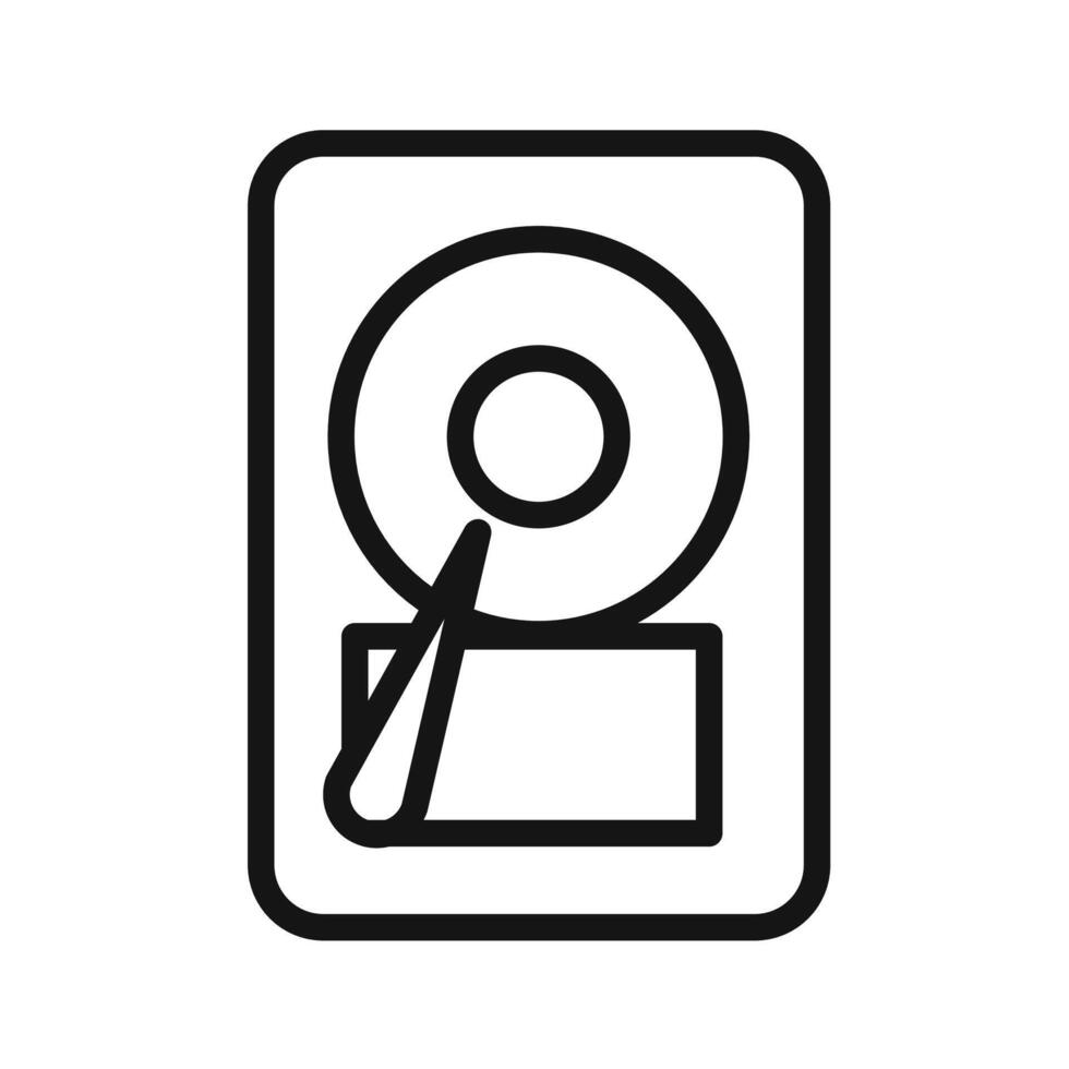 Hard disk drive icon vector